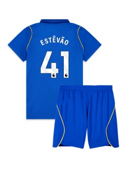 Otroški Nogometna dresi replika Chelsea Estevao Willian #41 Domači 2026-27 Kratek rokav (+ hlače)